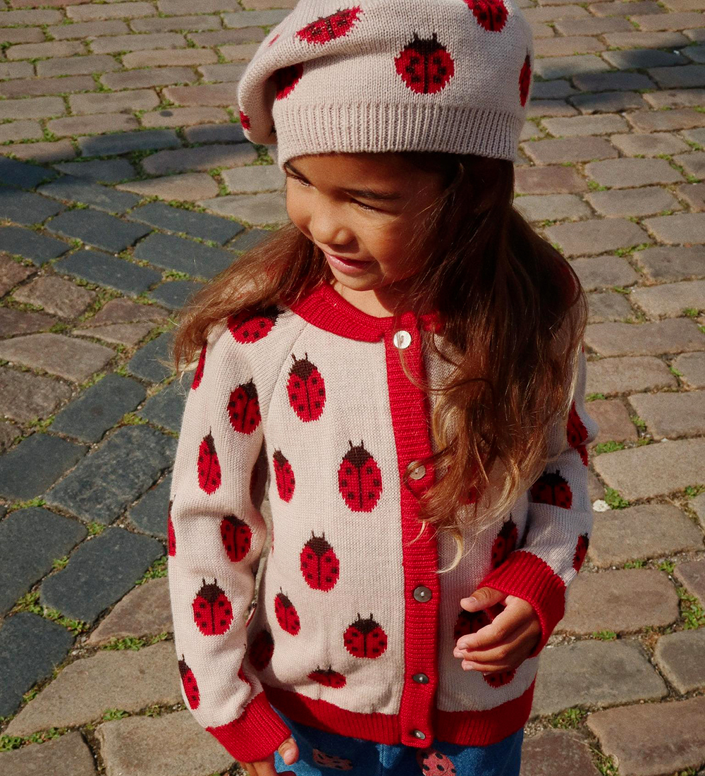 Konges Sløjd Hue - Beret - Uld - Belou - Ladybug