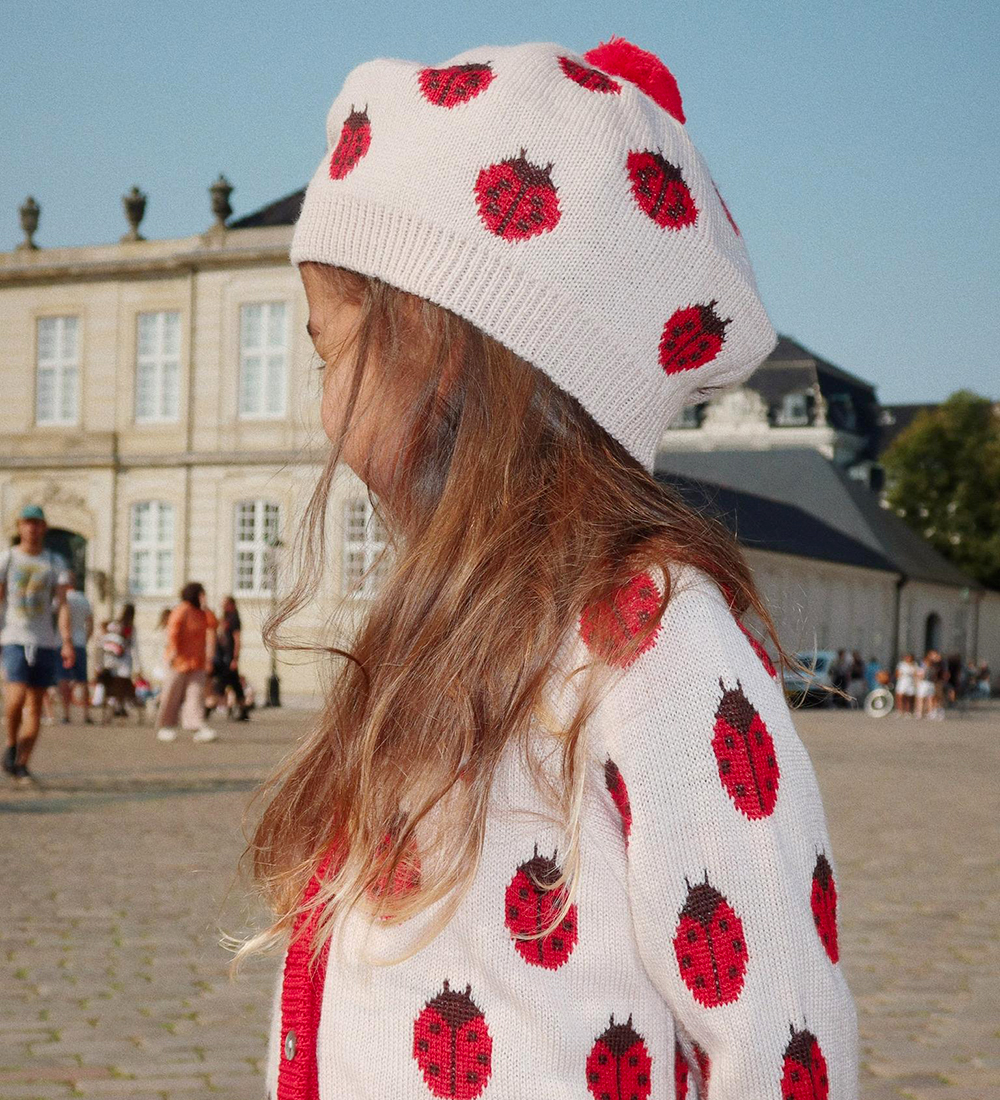 Konges Sløjd Hue - Beret - Uld - Belou - Ladybug