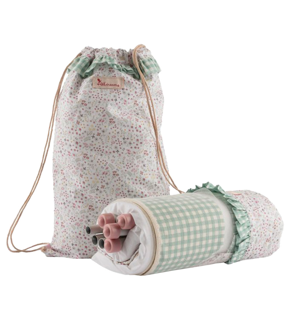 Asi Dukketilbehør - Rejseseng - 36-46 cm - Grøn