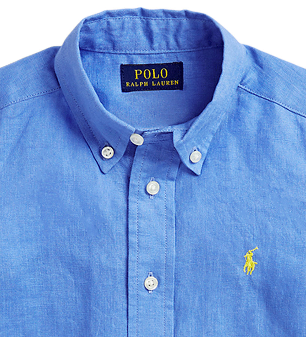 Polo Ralph Lauren Skjorte - Hør - Blå