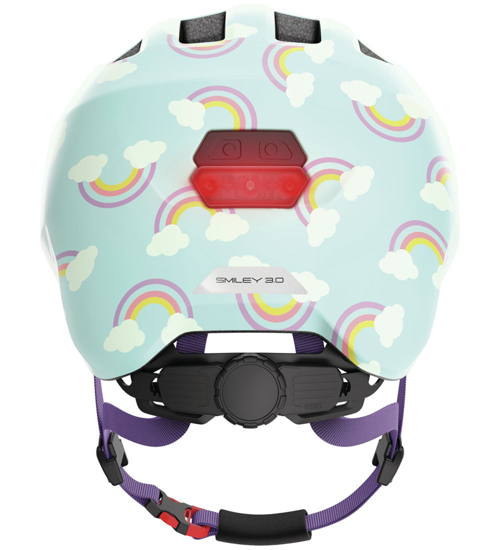 Abus Cykelhjelm - Smiley 3.0 Led - Blue Rainbow