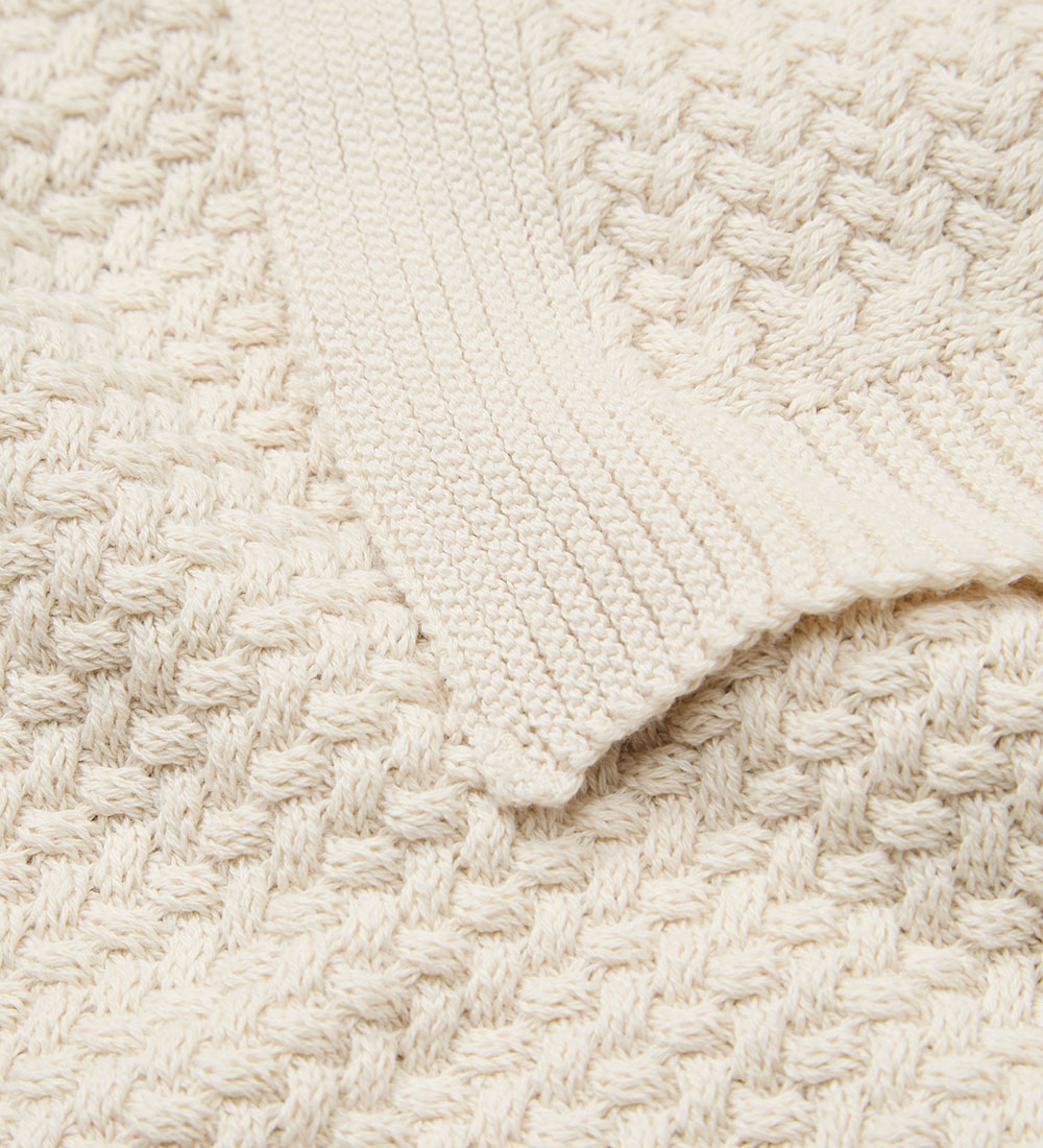 Cam Cam Babytæppe - Strik - Harper - Off White