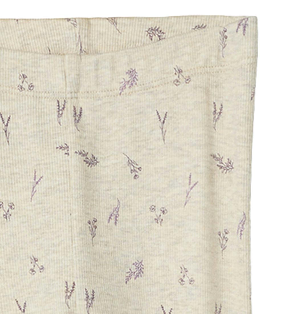Name It Leggings - NmfDabua - Peyote Melange/Small Flower