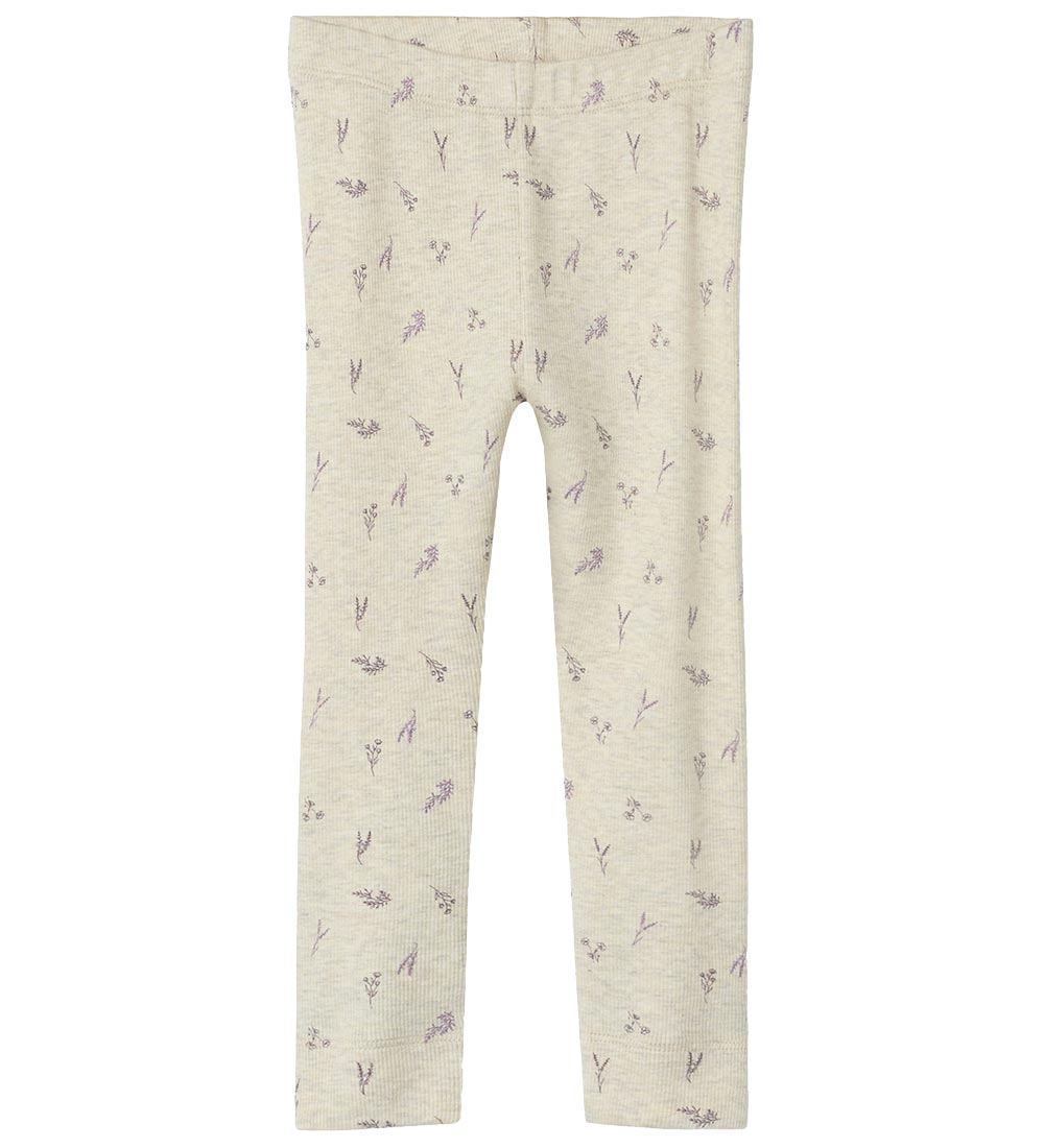 Name It Leggings - NmfDabua - Peyote Melange/Small Flower