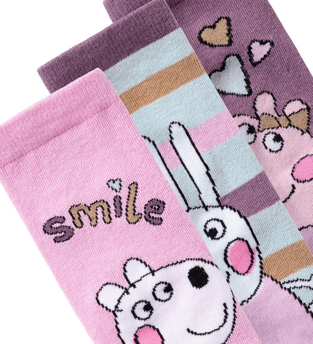Name It Strømper - PeppaPig - NmfAmina - Pastel Lavender/3P ARCT