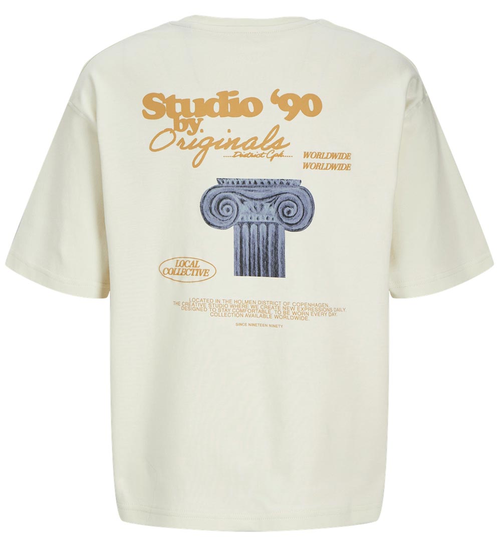 Jack & Jones Bluse - JorGreenpoint - Buttercream/VOLUME