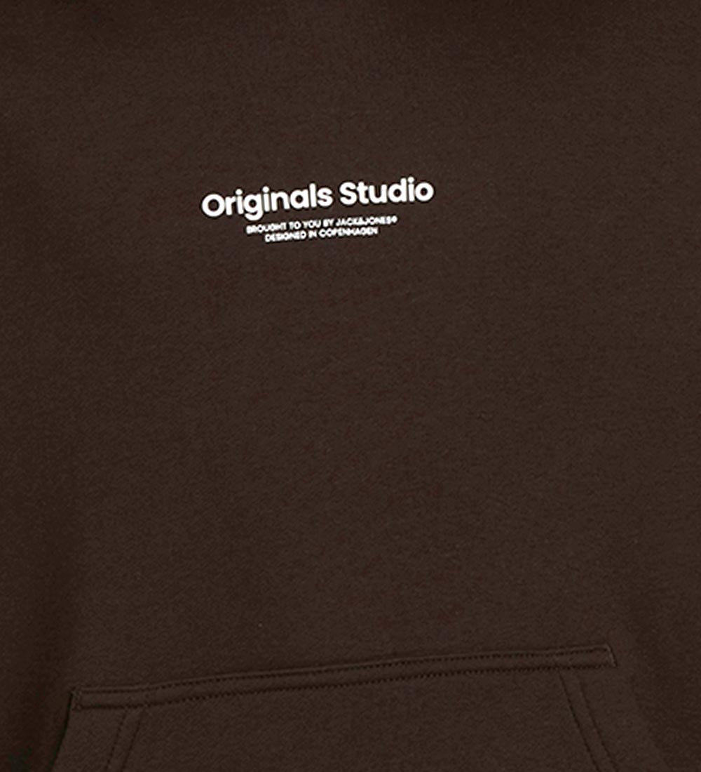 Jack & Jones Hættetrøje - JorVesterbro - Chocolate Torte/LOOSE