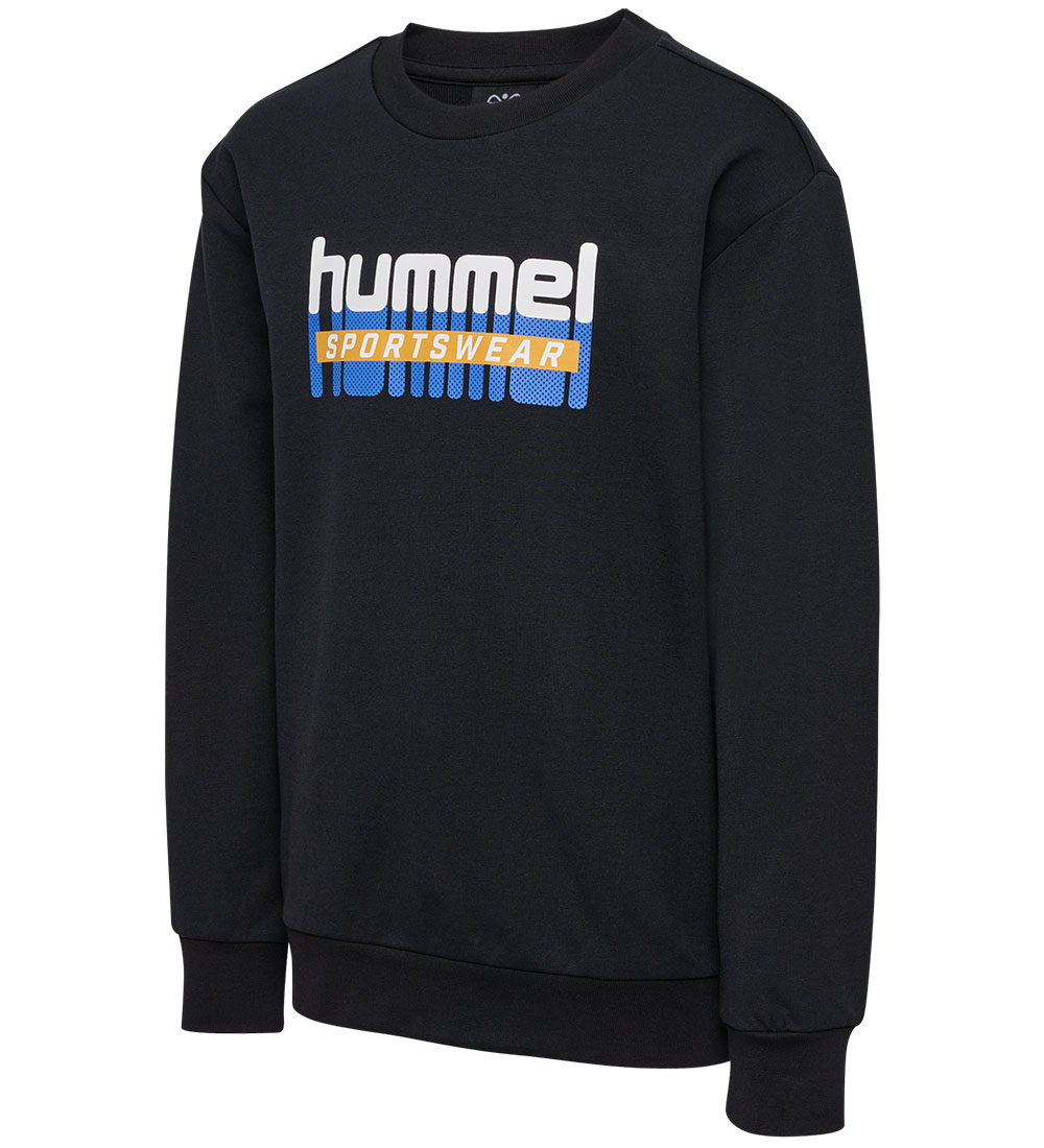 Hummel Sweatshirt - hmlTukas - Sort m. Print