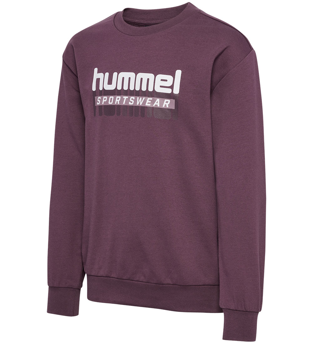 Hummel Sweatshirt - hmlTukas - Huckleberry m. Print