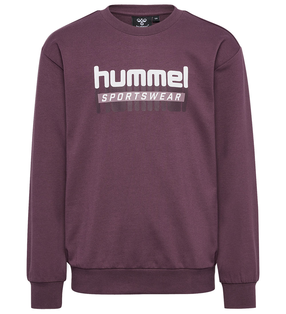 Hummel Sweatshirt - hmlTukas - Huckleberry m. Print