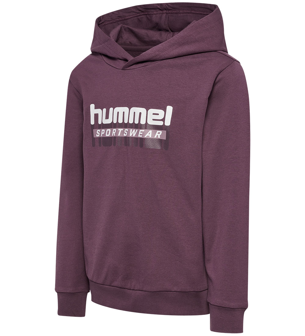 Hummel Hættetrøje - hmlTukas - Huckleberry m. Print