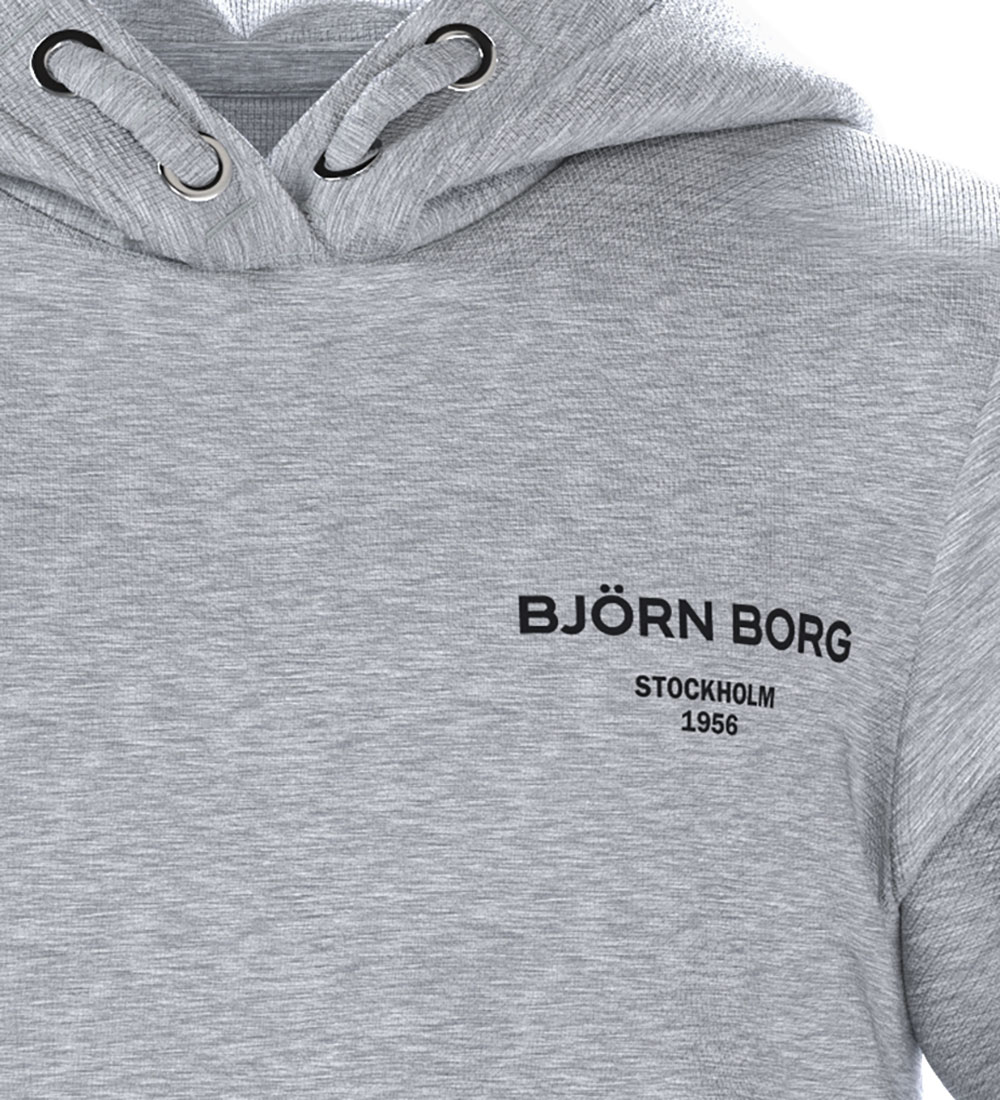 Björn Borg Hættetrøje - Borg Essential 1 - Light Grey Melange