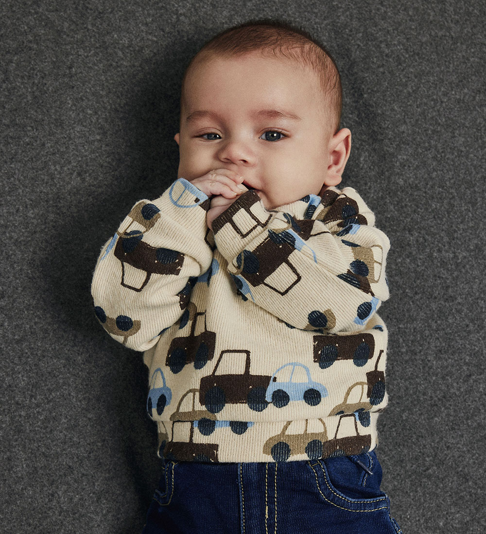 Name It Bluse - Rib - NbmSacar - Summer Sand m. Biler