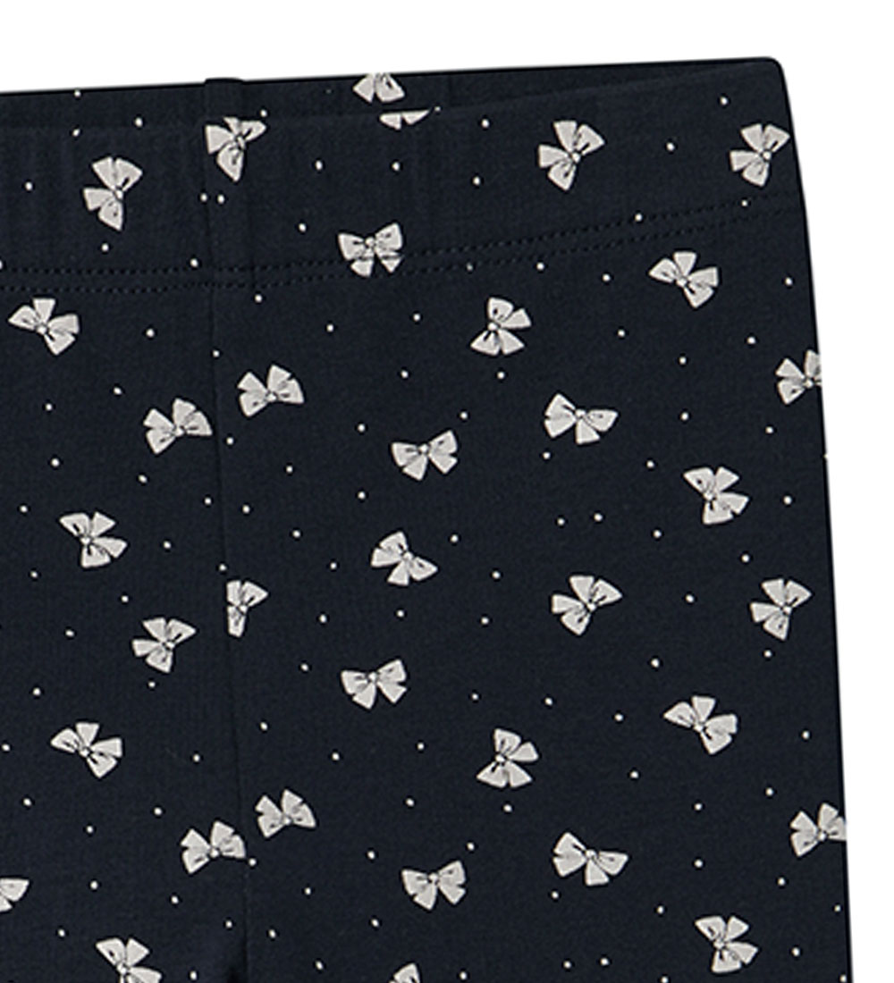 Name It Leggings - NmfVivian - Dark Sapphire/Bows