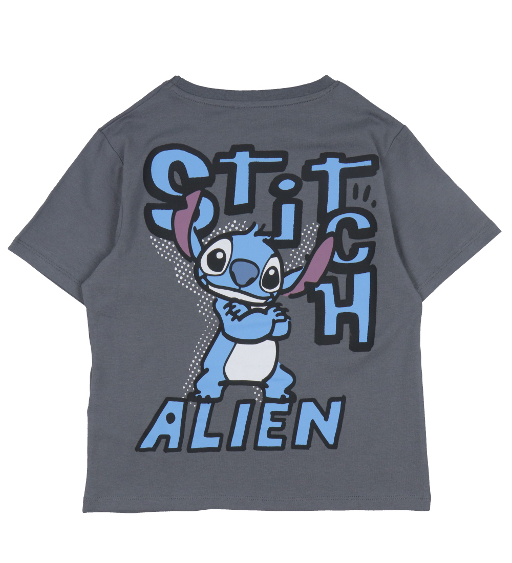 Name It T-Shirt - NkmDixie Stitch - Lava Smoke m. Print
