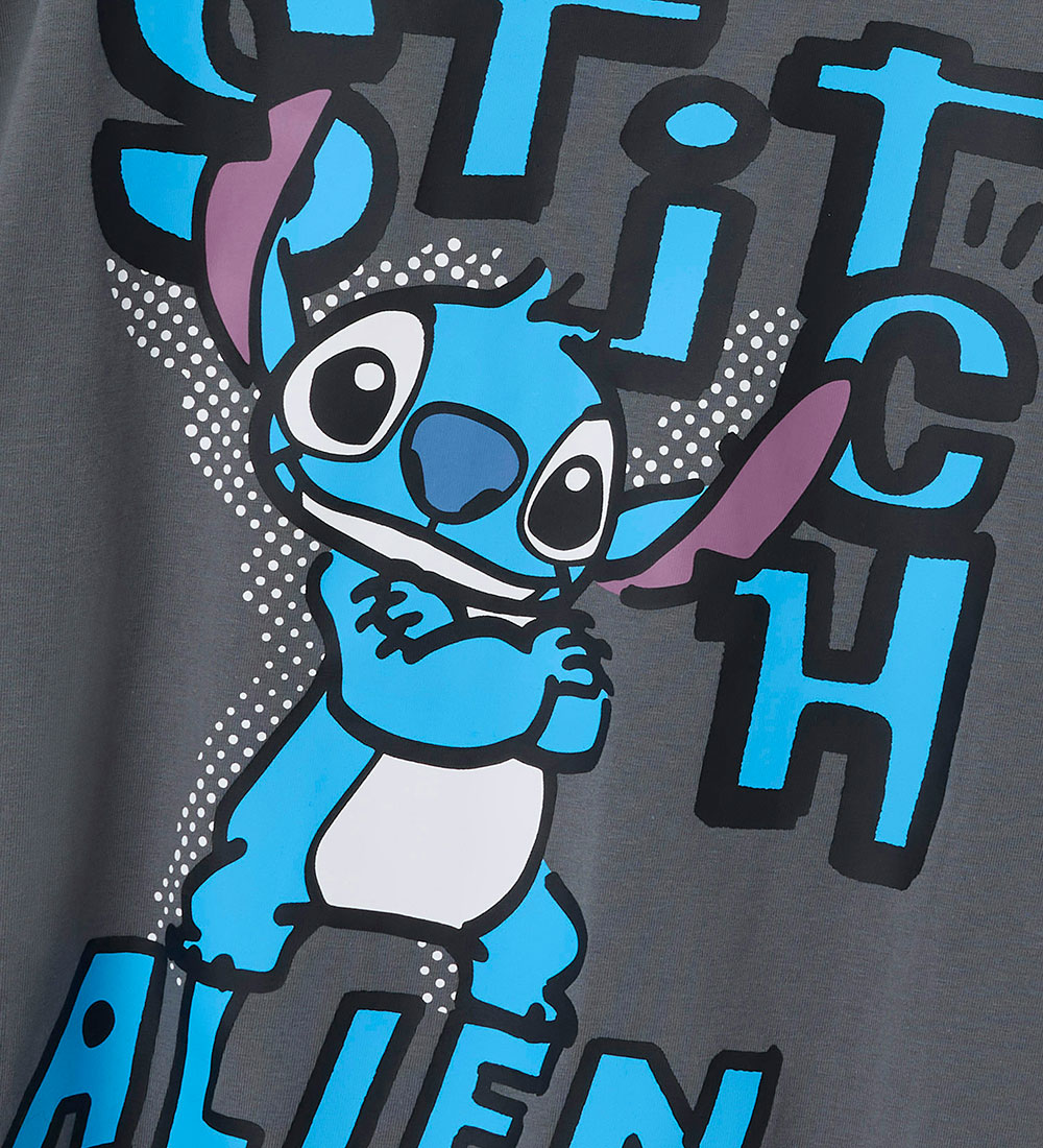 Name It T-Shirt - NkmDixie Stitch - Lava Smoke m. Print