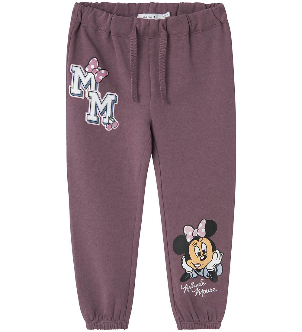 Name It Sweatpants - NmfNisa - Disney Minnie - Arctic Dusk m. Pr