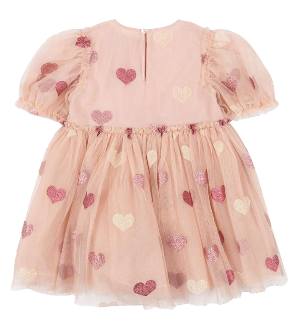 Konges Sløjd Kjole - Tullie - Heart Rose Glitter