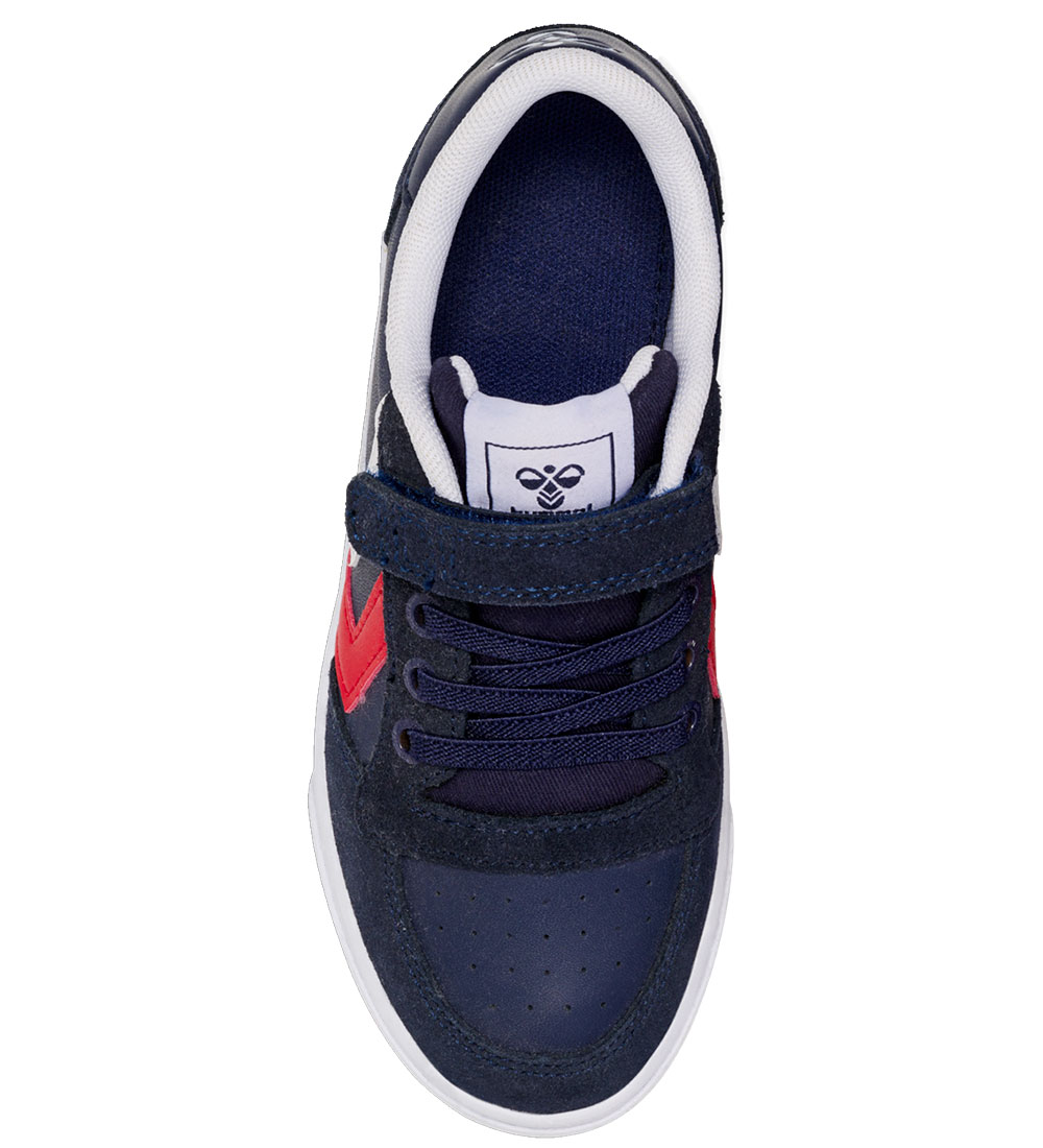Hummel Sko - Slimmer Stadil Leather Low Jr - Peacoat