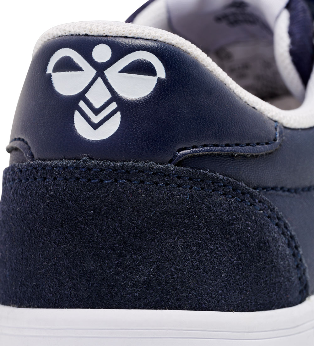Hummel Sko - Slimmer Stadil Leather Low Jr - Peacoat