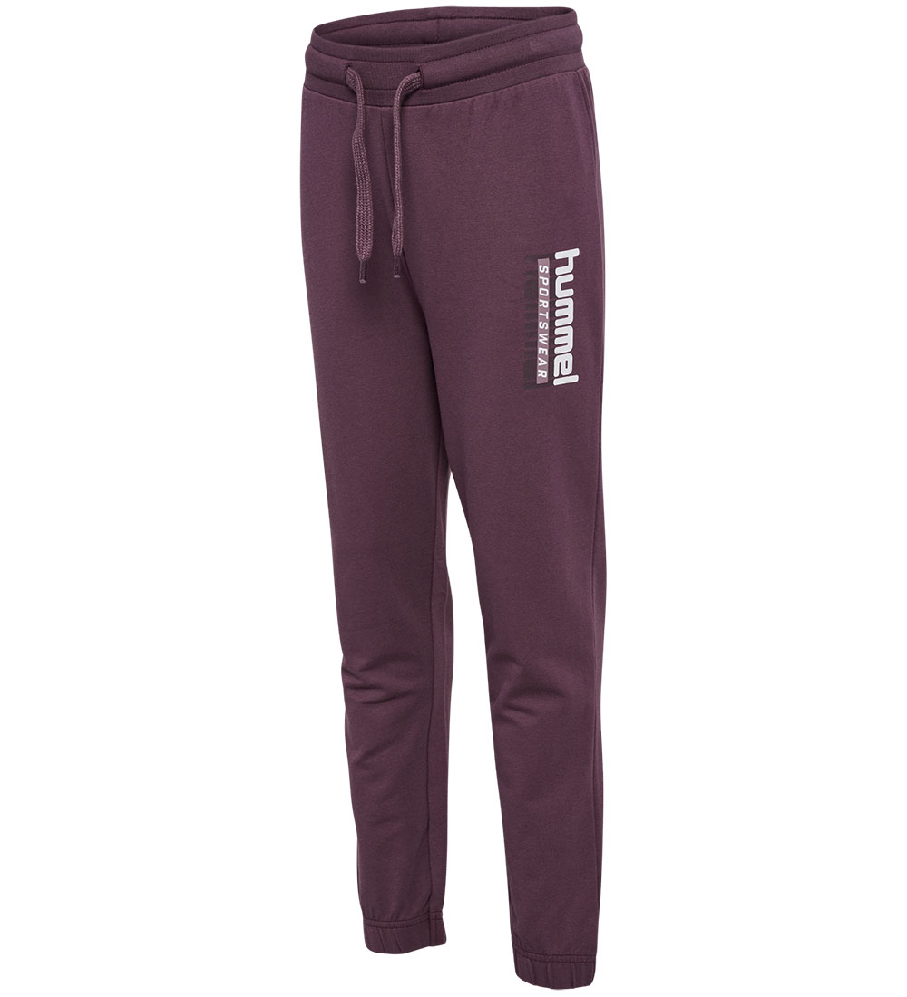 Hummel Sweatpants - hmlTukas - Huckleberry m. Print