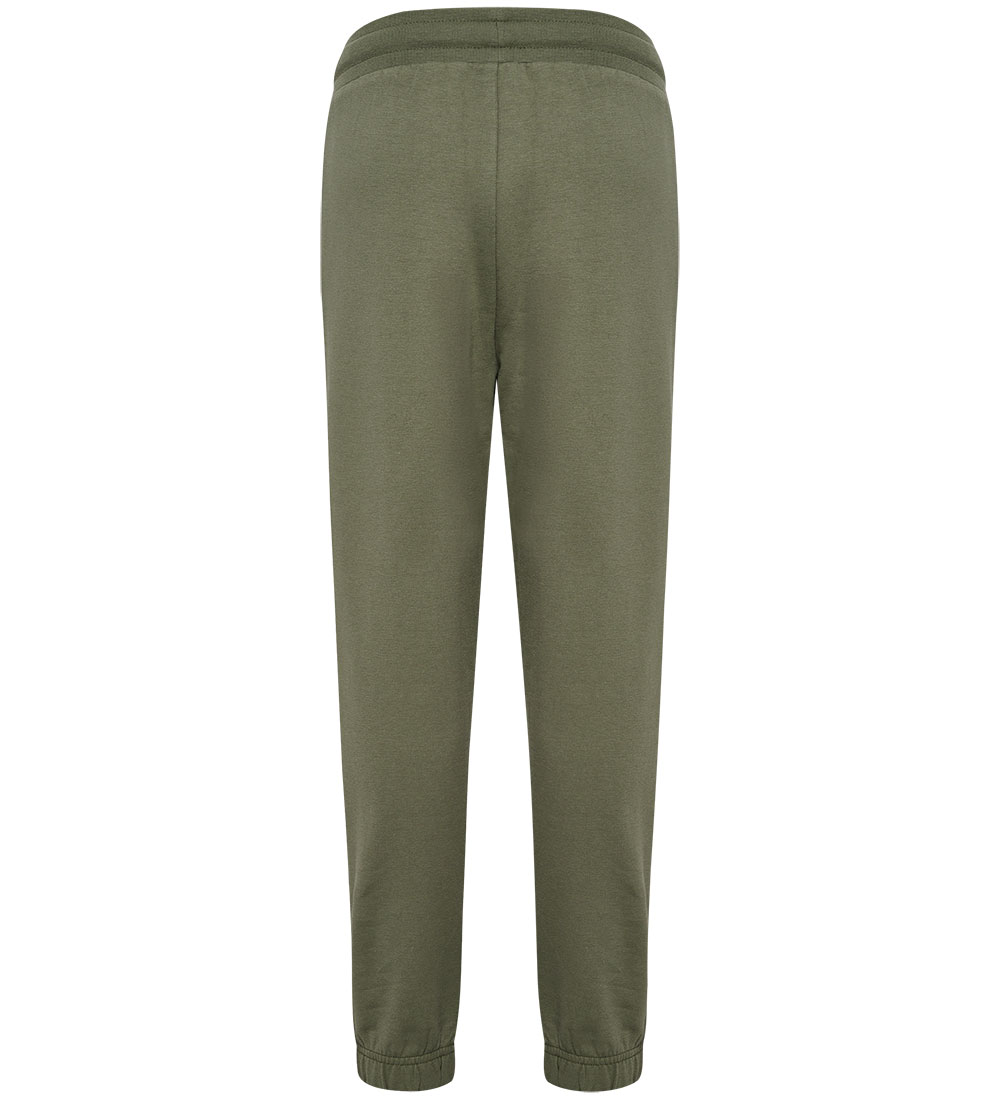 Hummel Sweatpants - hmlTukas - Dusty Olive m. Print