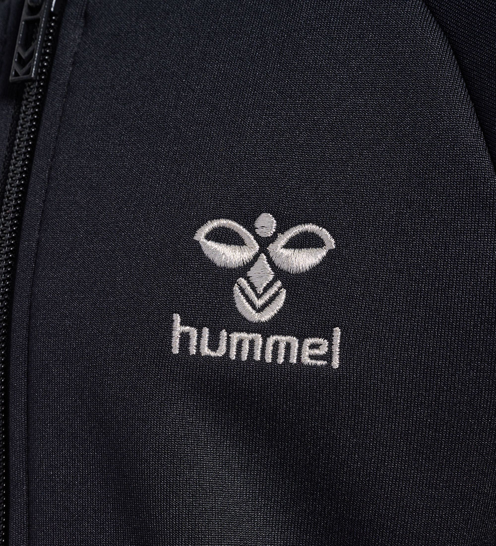 Hummel Cardigan - hmlNoma - Sort m. Logo/Glimmer
