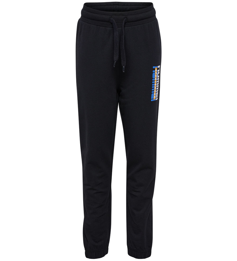 Hummel Sweatpants - hmlTukas - Sort m. Print