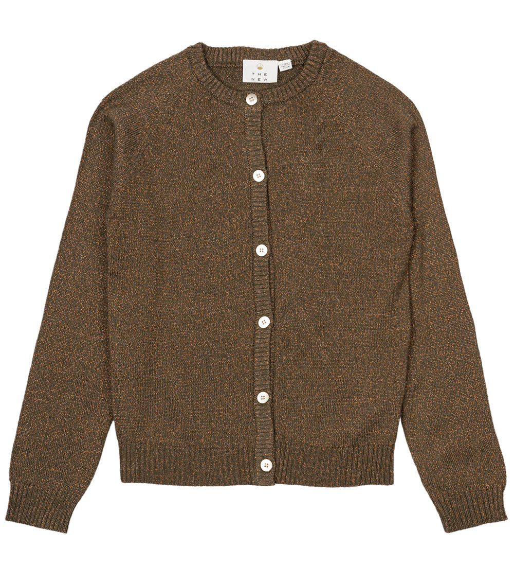 The New Cardigan - Strik - TnEve - Ivy Green m. Glimmer