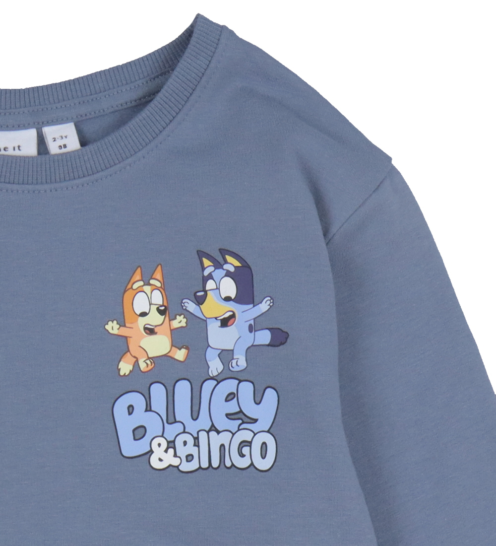 Name It Sweatshirt - NmmNuse Bluey - Flint Stone m. Print