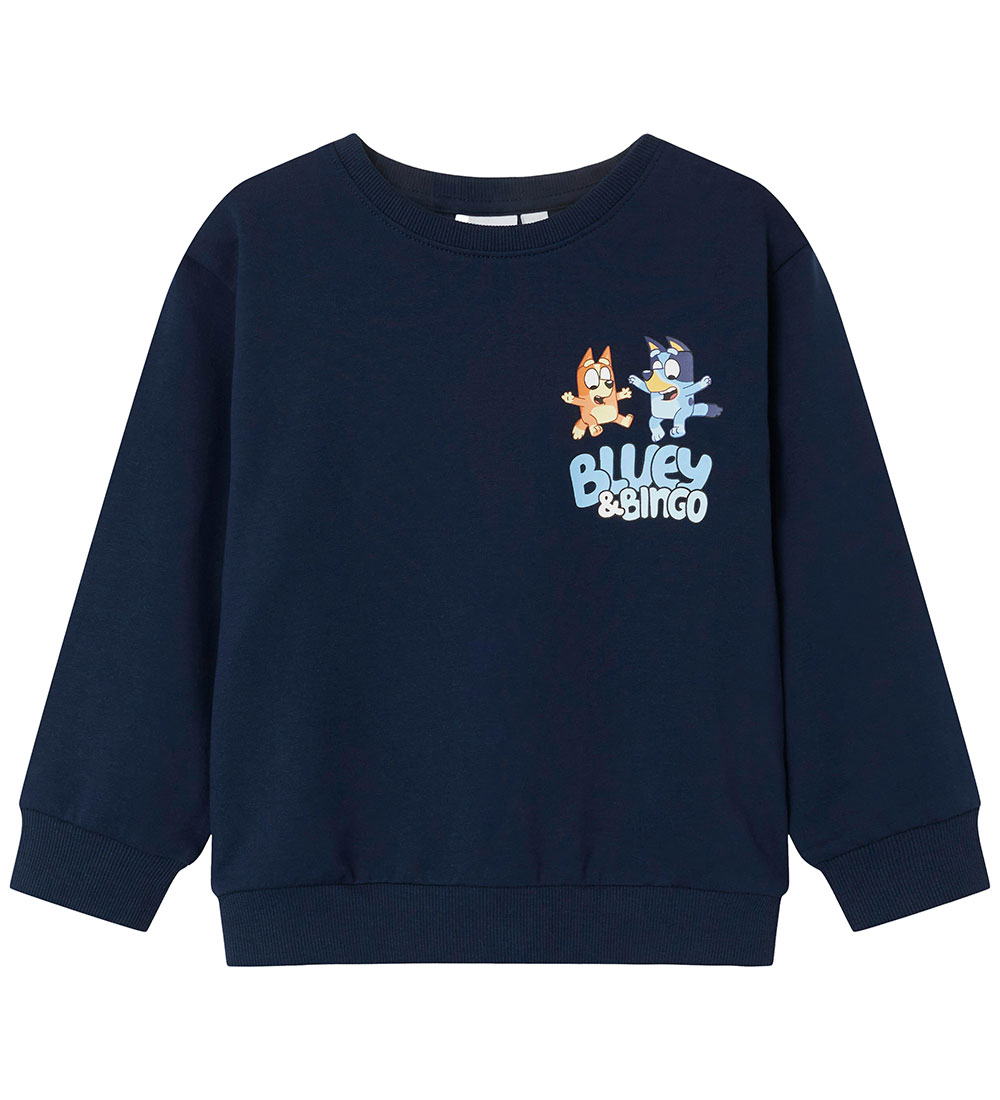 Name It Sweatshirt - NmmNuse Bluey - Navy Blazer m. Print