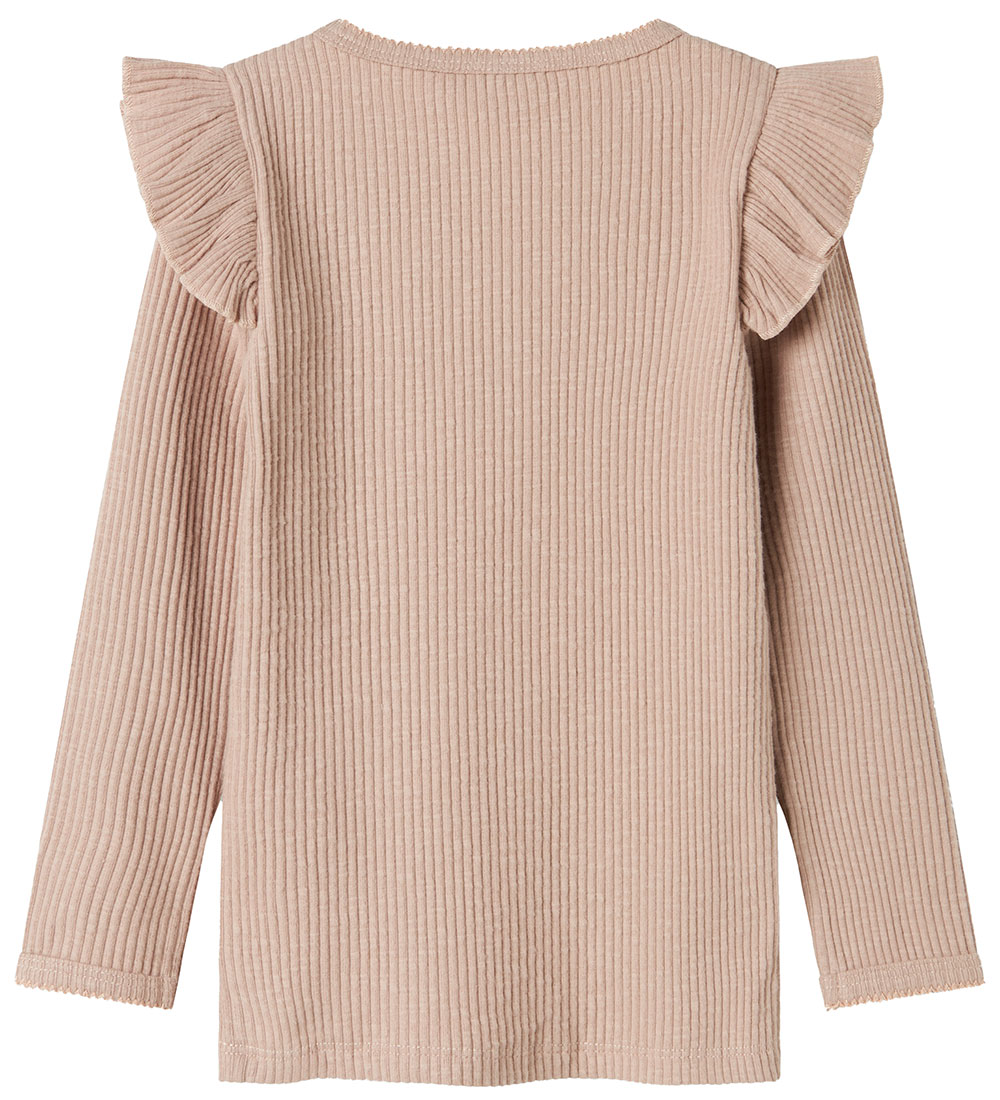 Lil' Atelier Bluse - Rib - NmfRaja - Shadow Gray
