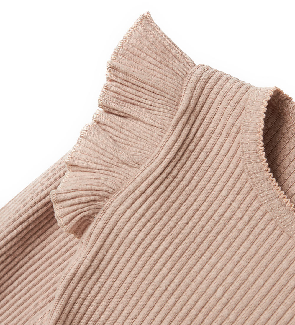 Lil' Atelier Bluse - Rib - NmfRaja - Shadow Gray