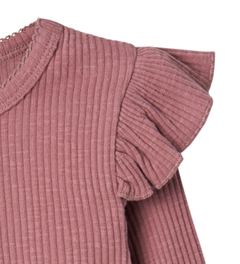 Lil' Atelier Bluse - Rib - NmfRaja - Nostalgia Rose