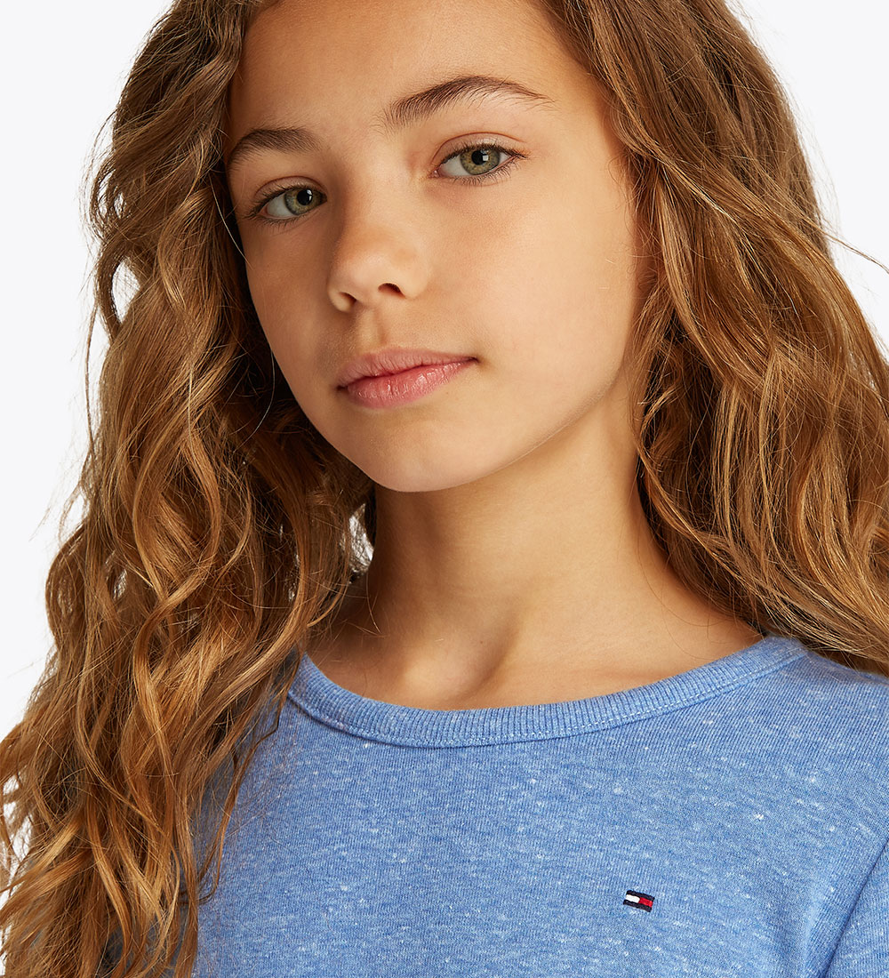 Tommy Hilfiger Bluse - Cropped - Blue Spell