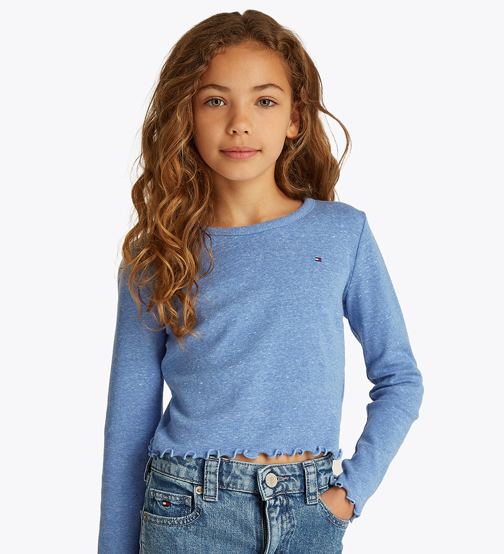 Tommy Hilfiger Bluse - Cropped - Blue Spell