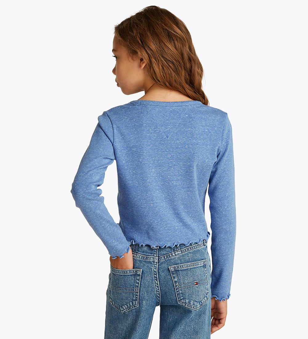 Tommy Hilfiger Bluse - Cropped - Blue Spell