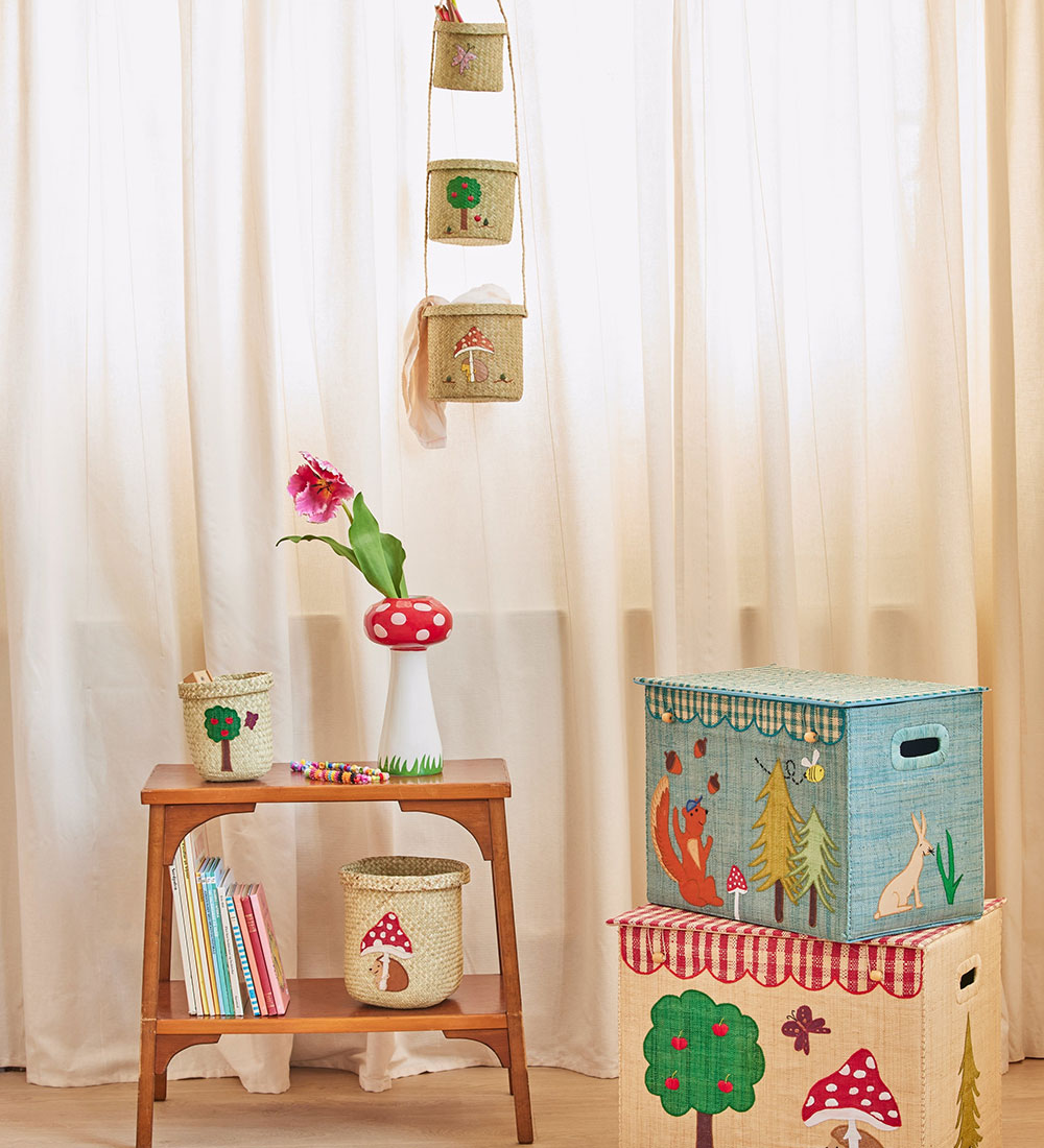 Rice Opbevaringskurve - Raffia - 3 stk. - 83 cm - Happy Forest