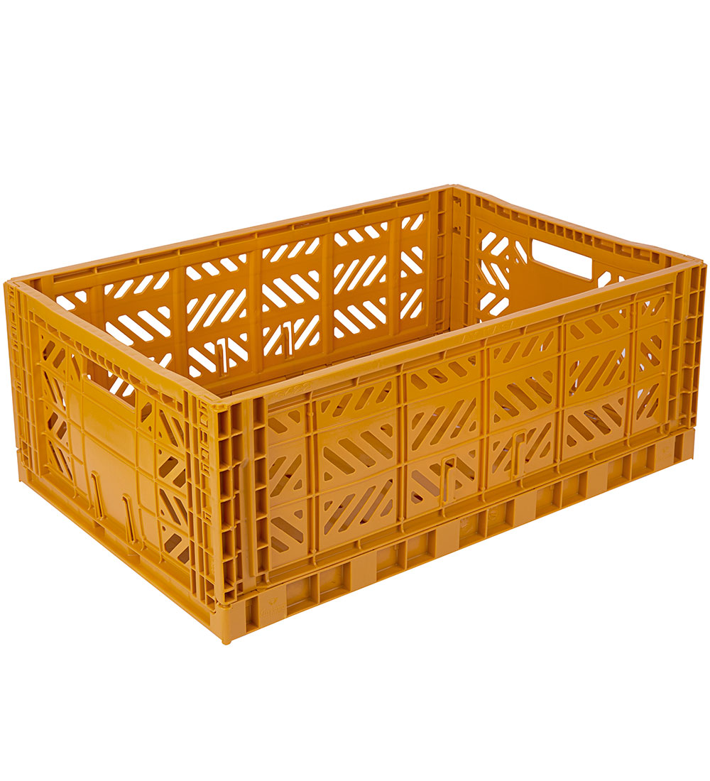 Aykasa Foldekasse - 60x40x22 cm - Maxi - Mustard