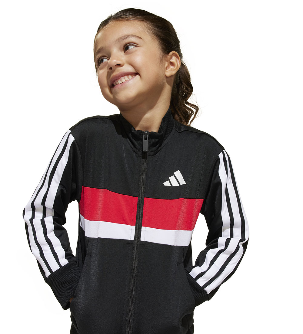 adidas Performance Træningssæt - LK 3S - Black/White/Purrub
