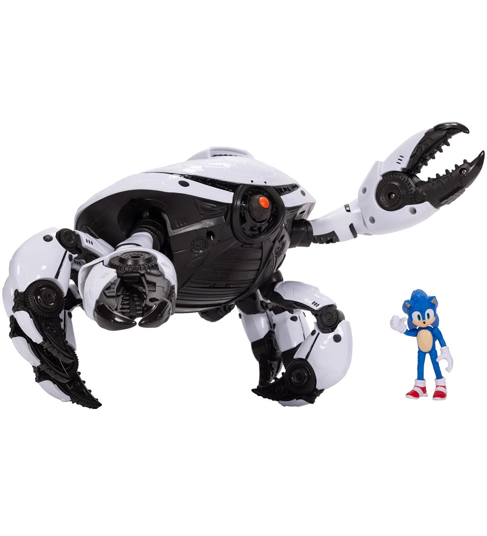 Sonic Legesæt m. Figur - Crab Mech Battle Playset
