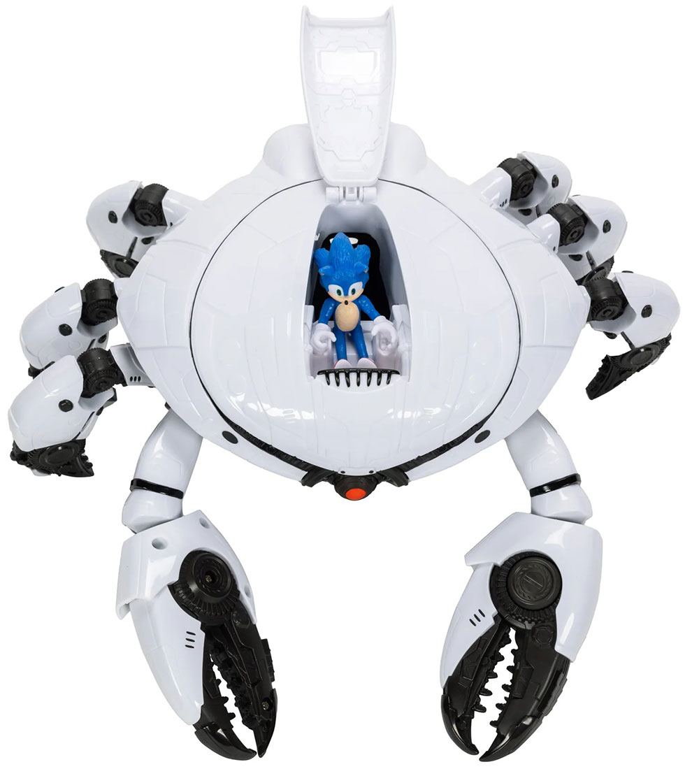Sonic Legesæt m. Figur - Crab Mech Battle Playset