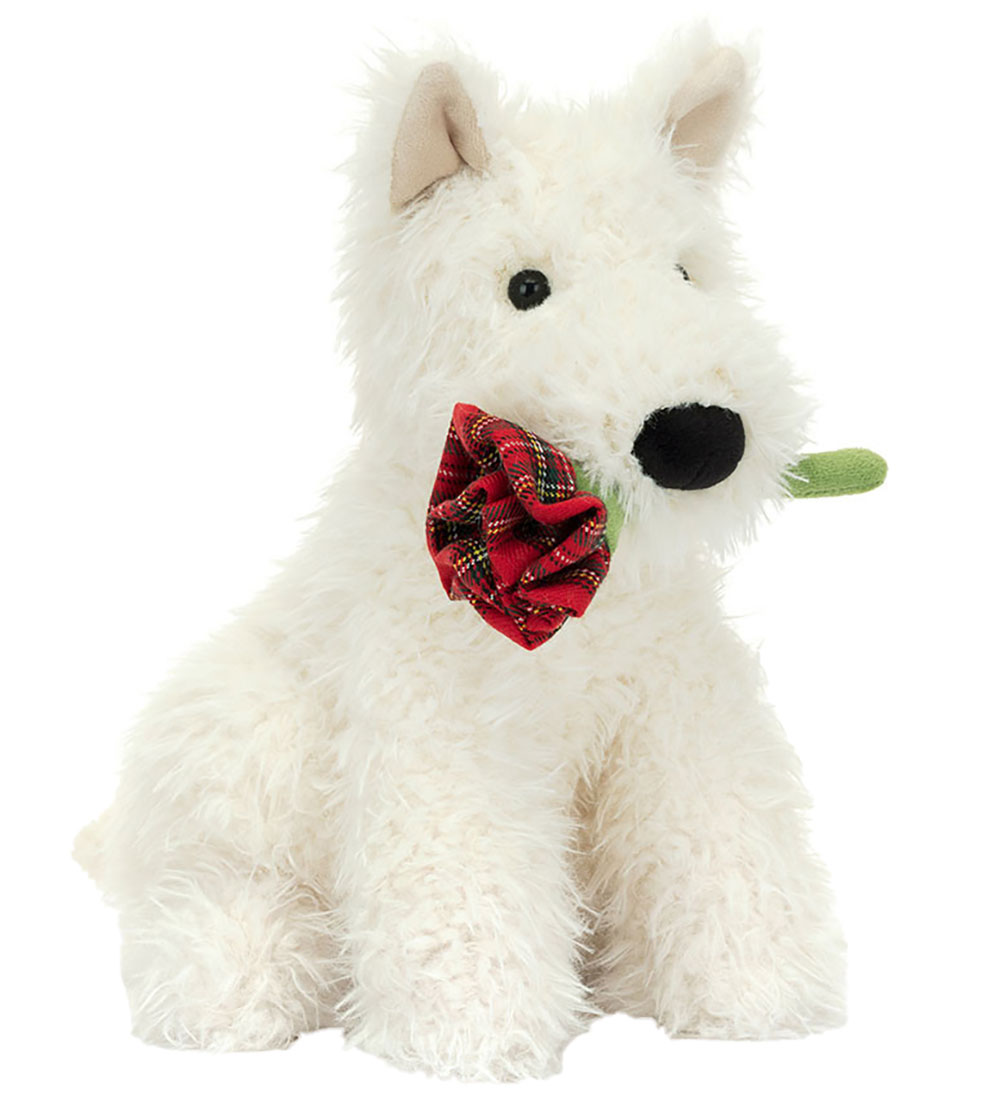 Jellycat Bamse - 25x23 cm - Munro Scottie Dog 'Love You'