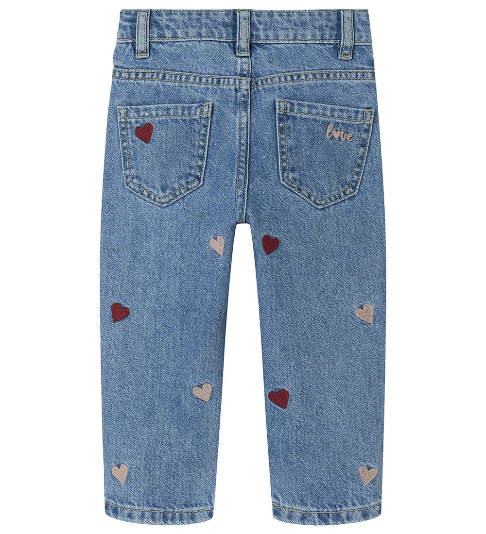 Name It Jeans - NmfBella - Medium Blue Denim m. Hjerte