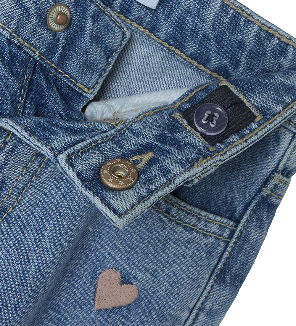 Name It Jeans - NmfBella - Medium Blue Denim m. Hjerte
