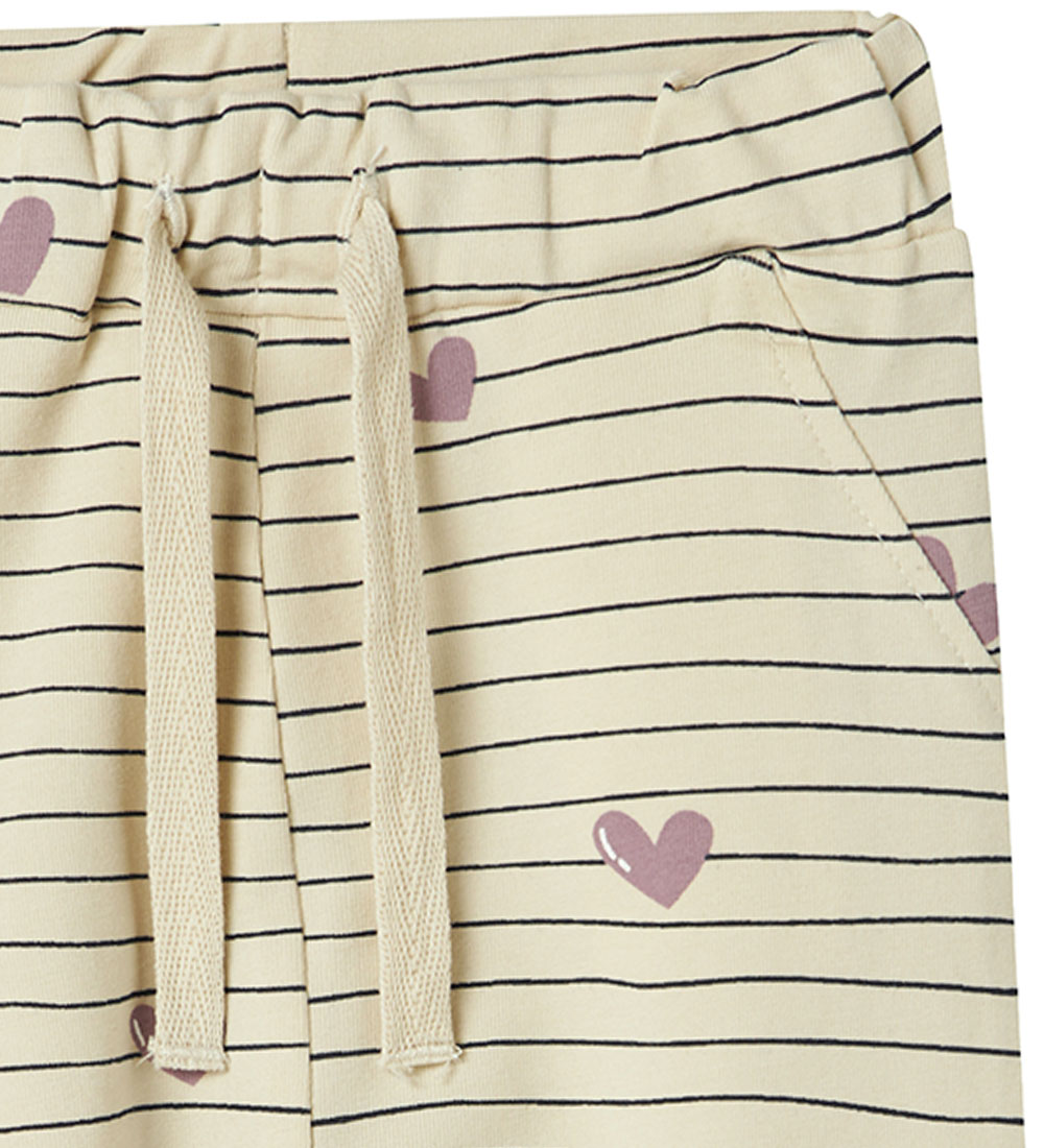 Name It Bukser - NbfVandora - Summer Sand/Hearts