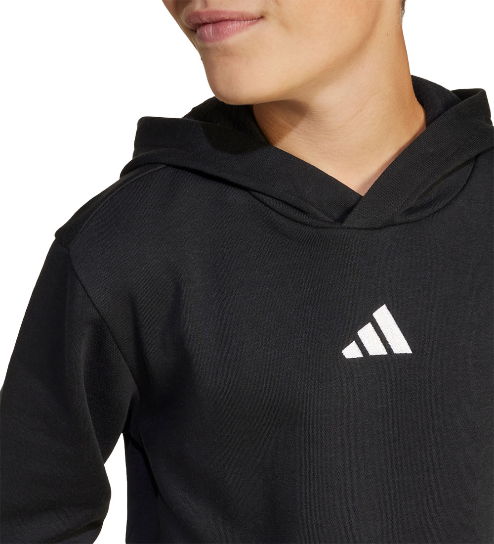 adidas Performance Hættetrøje - J S F HD 225 - Sort/Hvid