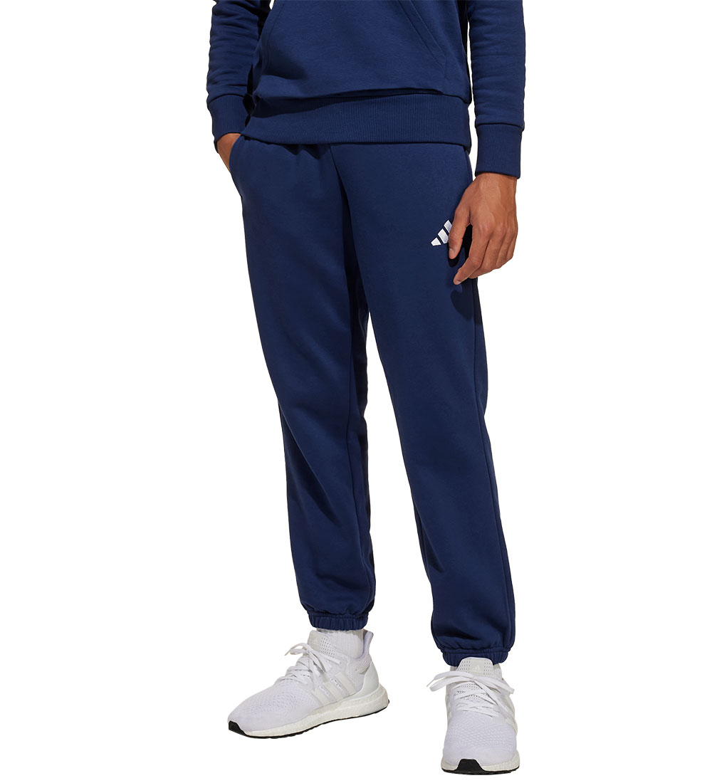 adidas Performance Sweatpants - J SL FL PT 225 - Dkblue/Hvid