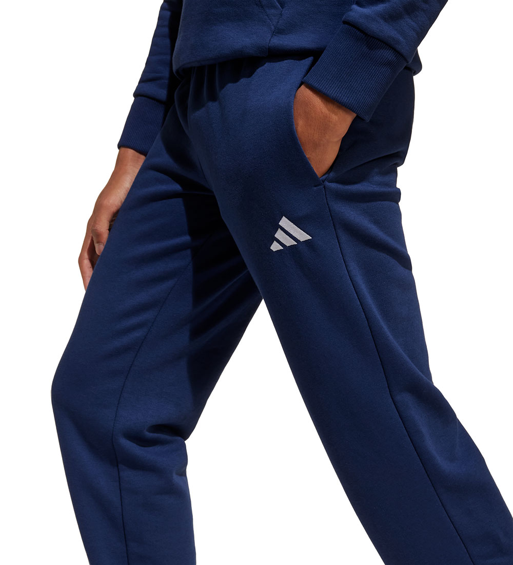 adidas Performance Sweatpants - J SL FL PT 225 - Dkblue/Hvid