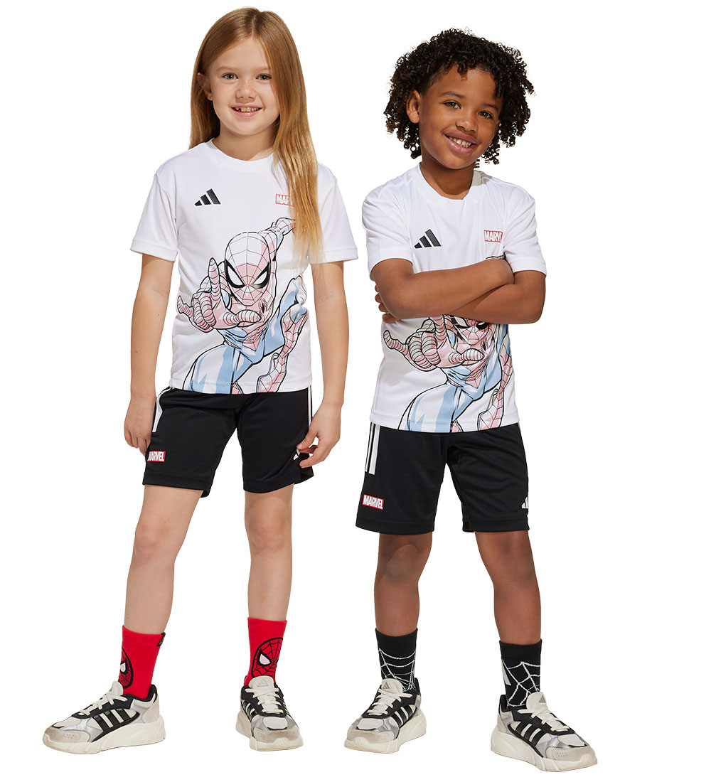 adidas Performance Sæt - T-shirt/Shorts - LK MRVL SM TSET - Hvid